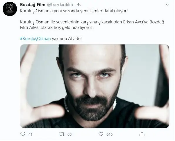 Kuruluş Osman dizisinin sürprizleri bitmiyor! Son gelen isme çok şaşıracaksınız! 9 Kuruluş Osman dizisinin sürprizleri bitmiyor! Son gelen isme çok şaşıracaksınız! 9