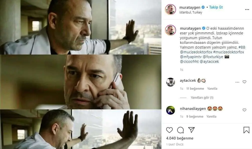 Mucize Doktor dizisinin Tanju'su Murat Aygen, koronavirüse yakalandı, paylaşımı endişelendirdi 7