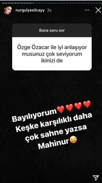 Nurgül Yeşilçay: Mert harika biri, Yurdaer çok güzel psikopat çıkardı, Özge ile daha çok sahnemiz olsa keşke 11