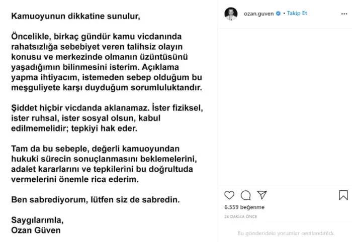 Babil dizisinin Egemen'i Ozan Güven kamuoyundan ne istedi? 7