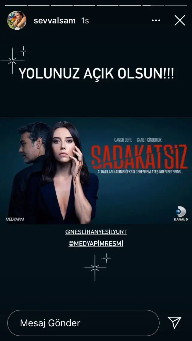 Sadakatsiz dizisindeki o adamın kimliğini Şevval Sam'ın paylaşımı ortaya çıkardı! 9