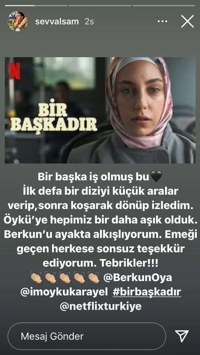 Şevval Sam da dillerden düşmeyen o diziyi izleyip dayanamadı ve paylaştı! 7