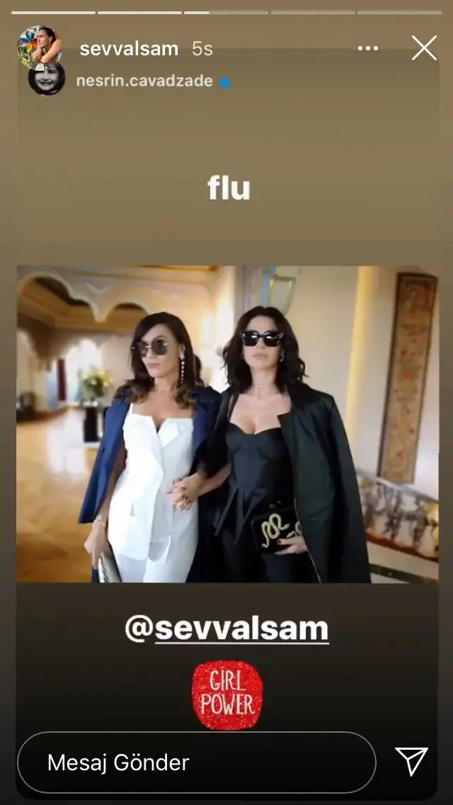 Şevval Sam ve Nesrin Cavadzade'nin paylaşımında Yasak Elma tüyosu mu gizli? 7