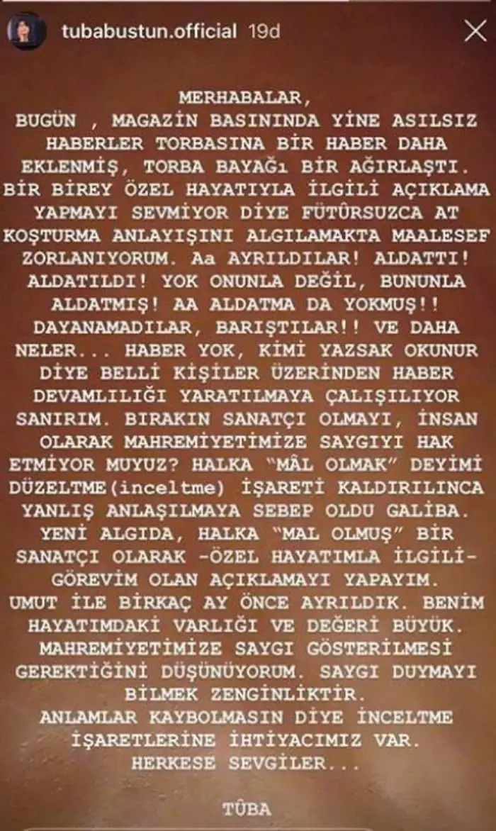Tuba Büyüküstün hem isyan etti hem de ayrılık açıklaması yaptı! 9